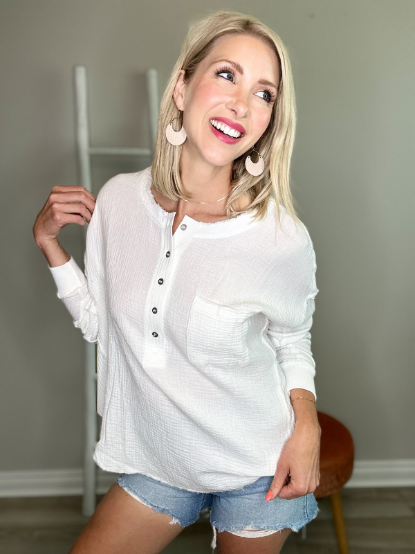 THE MARJORIE TOP - WHITE