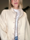THE WILLOW SHERPA FLEECE JACKET - IVORY