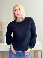 THE SUTTON CONTRAST TRIM SWEATER