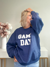 GO GAME DAY SWEATSHIRT - NAVY/WHITE
