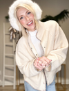 THE WILLOW SHERPA FLEECE JACKET - IVORY