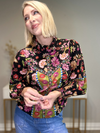 THE MARIPOSA FLORAL RUFFLE BLOUSE
