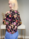 THE MARIPOSA FLORAL RUFFLE BLOUSE