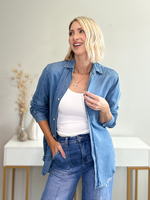 THE OTTAVIA BUTTON DOWN IN DENIM