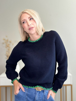 THE SUTTON CONTRAST TRIM SWEATER