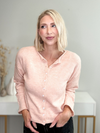 THE EVERYDAY BUTTONED CARDIGAN - PEACH