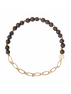 [SCOUT] MINI STONE STACKING BRACELET - LAVA/GOLD