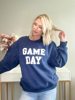 GO GAME DAY SWEATSHIRT - NAVY/WHITE