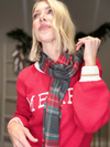 HIGHLAND HOLIDAY TARTAN SCARF - GREY
