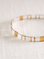 PARADISE TILA BRACELET - CLEAR/GOLD