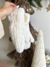 THE LUXE FAUX FUR MITTENS - IVORY