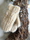 THE LUXE FAUX FUR MITTENS - CREAM