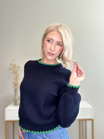 THE SUTTON CONTRAST TRIM SWEATER