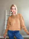THE LEDA PULLOVER SWEATER - CAMEL