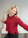 ADELA KNIT SWEATER - RED