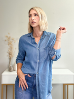 THE OTTAVIA BUTTON DOWN IN DENIM