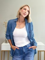 THE OTTAVIA BUTTON DOWN IN DENIM