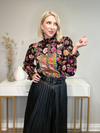 THE MARIPOSA FLORAL RUFFLE BLOUSE