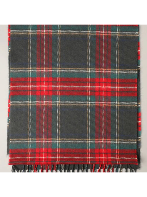 HIGHLAND HOLIDAY TARTAN SCARF - GREY