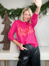 FEELIN' FESTIVE SWEATER - PINK/ORANGE