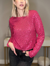 PINK PARTY SEQUIN TOP