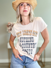 COUNTRY NIGHTS GRAPHIC TEE - BONE