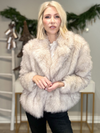 THE ASPEN LUXE FAUX FUR COAT - TAUPE