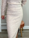 JACLYN SWEATER SKIRT - TAUPE