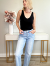 JAYCEE HIGH RISE CUFFED JEANS - LIGHT WASH