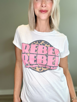 DAVID BOWIE REBEL REBEL FADED GRAPHIC TEE