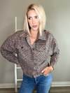 UPTOWN PLAID SHIRT JACKET - CHARCOAL