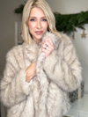 THE ASPEN LUXE FAUX FUR COAT - TAUPE