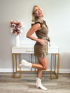 CORDUROY ZIP FLUTTER SKORT ROMPER