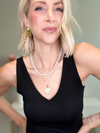 SUMMER BEADED NECKLACE - WHITE JADE