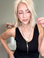 SUMMER BEADED NECKLACE - WHITE JADE