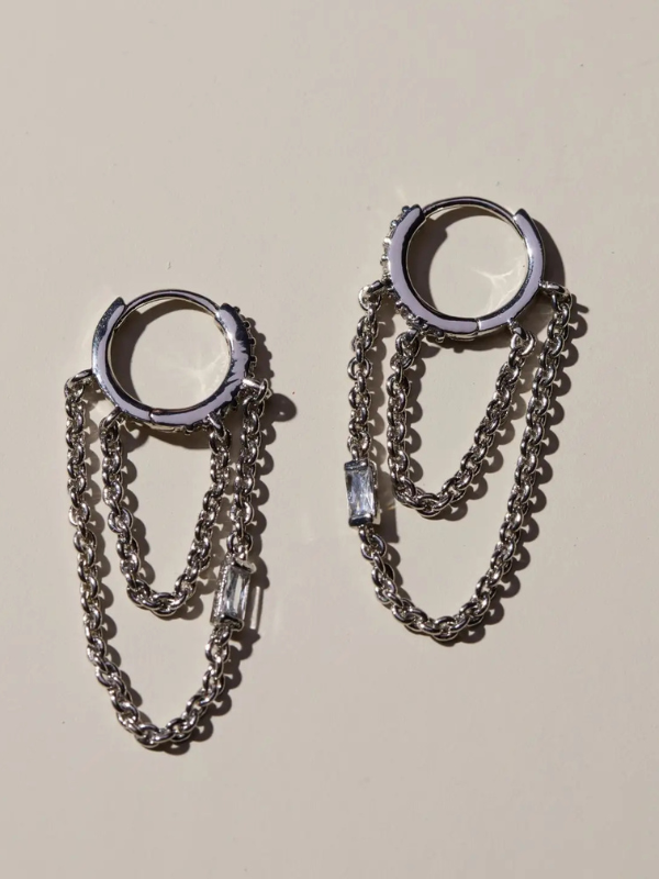 THEA CHAIN HUGGIES - SILVER