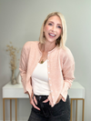 THE EVERYDAY BUTTONED CARDIGAN - PEACH