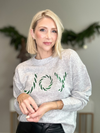 THE JOY SEQUIN HOLIDAY SWEATER - HEATHER GREY