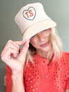 TS HEART TRUCKER HAT - TAN