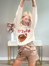 GO TEAM FOOTBALL GRAPHIC SWEATER