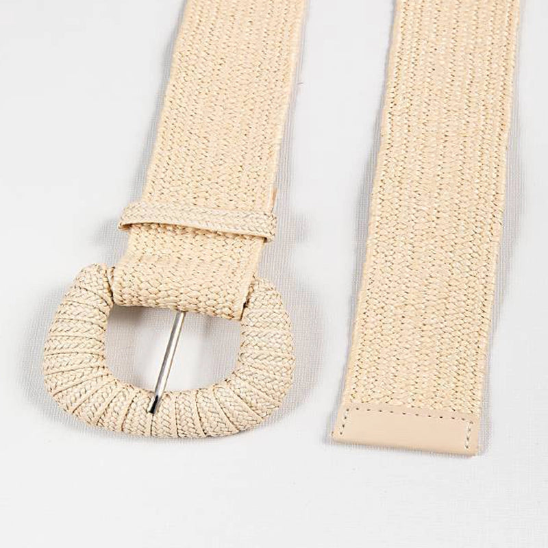 COASTAL BREEZE WOVEN BELT - IVORY