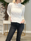 THE LAYLA LETTUCE-EDGED TOP - IVORY