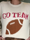 GO TEAM FOOTBALL GRAPHIC SWEATER