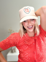 TS HEART TRUCKER HAT - TAN