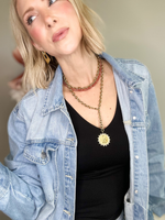 QUEEN XL COIN WRAP NECKLACE - GOLD