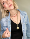 QUEEN XL COIN WRAP NECKLACE - GOLD
