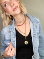 QUEEN XL COIN WRAP NECKLACE - GOLD