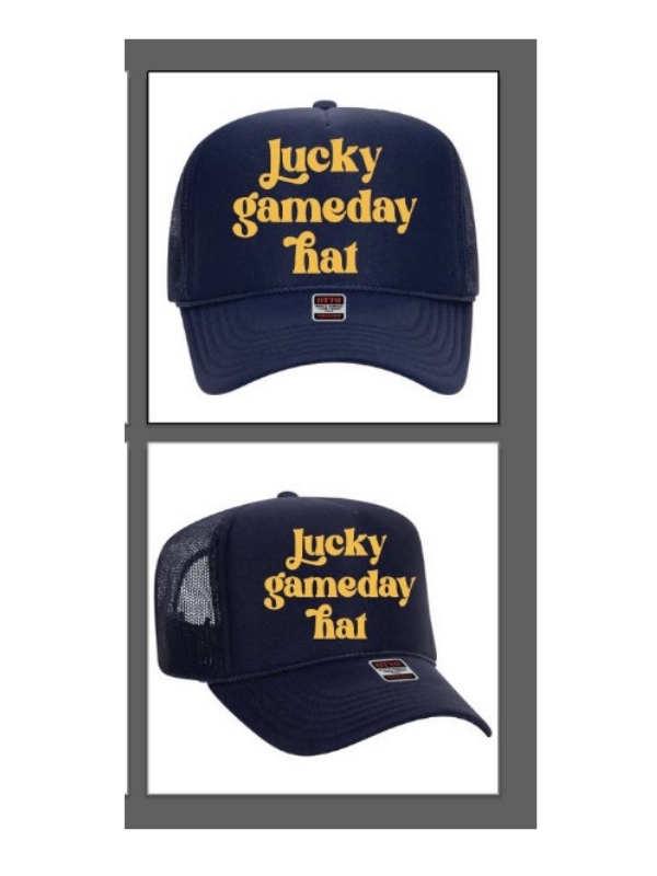 LUCKY GAMEDAY TRUCKER HAT - NAVY