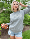 FOOTBALL GRAPHIC SWEATSHIRT - DARK GREY
