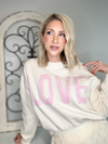 LOVE BIG MOCK NECK SWEATER - OFF WHITE